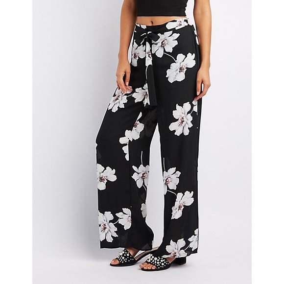 Floral Palazzo Pants Charlotte Russe 
